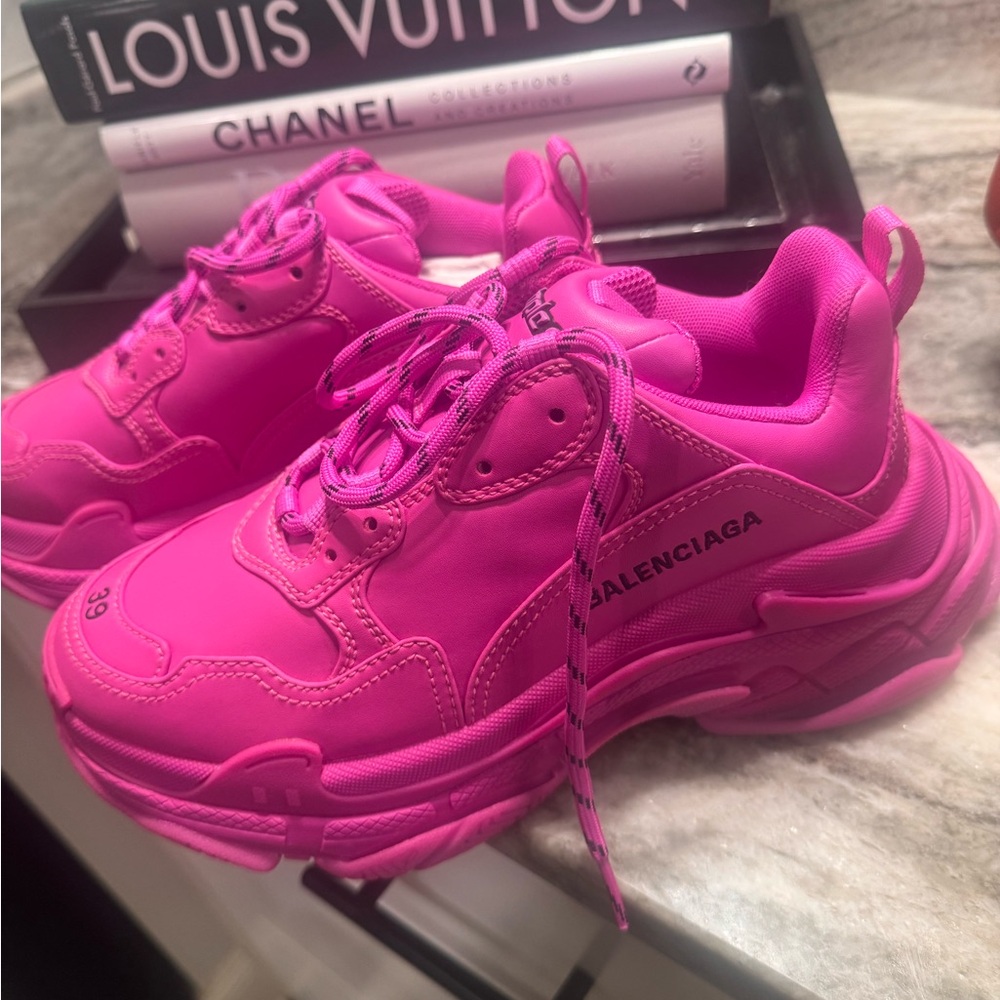 Balenciaga Women's Vibrant Fuchsia Sneakers